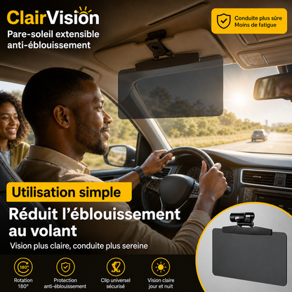 Clair Vision – Pare-soleil anti-éblouissement