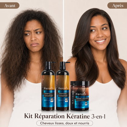 Kit Réparation Kératine 3-en-1